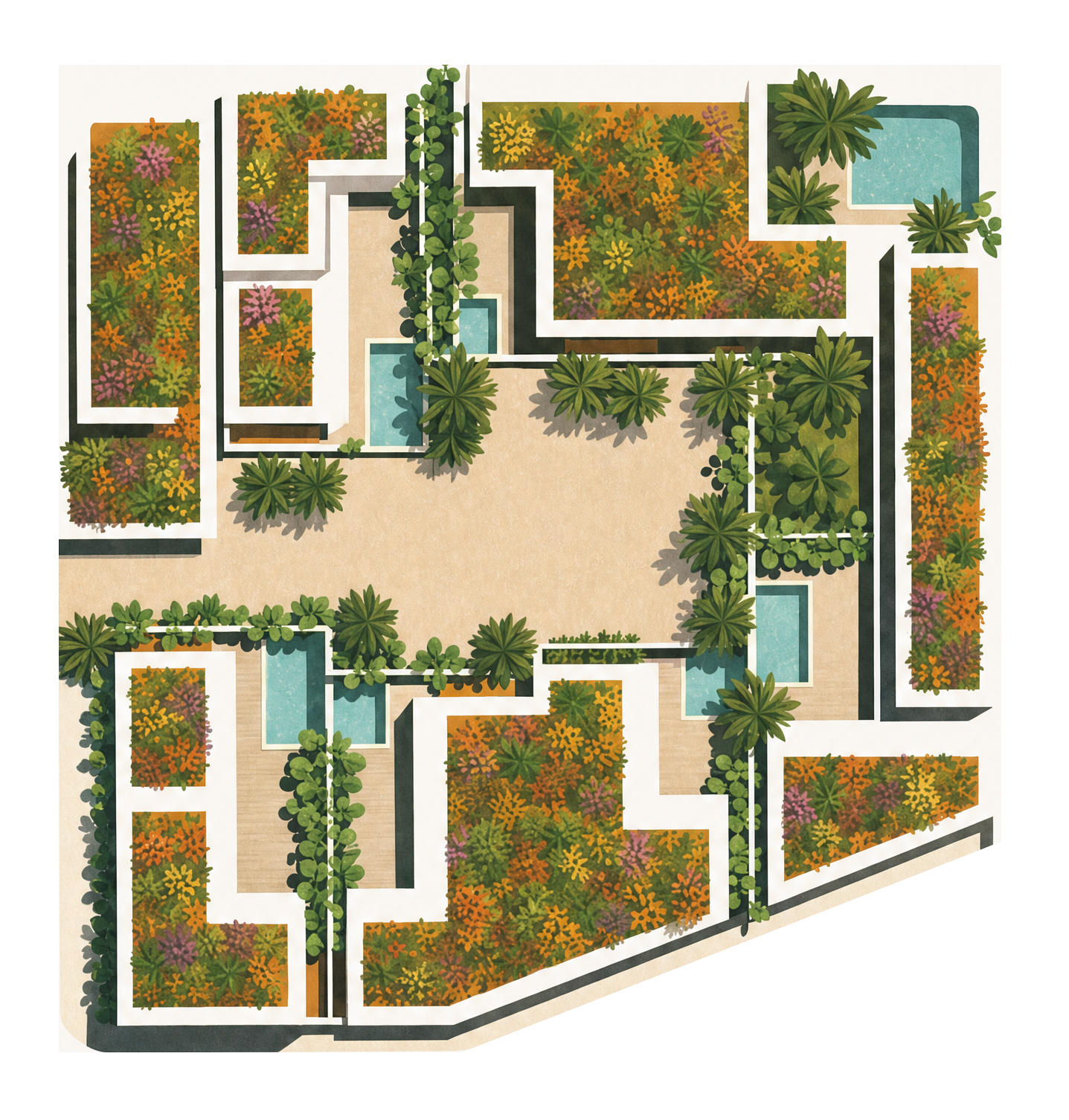 Gubug Lombo masterplan illustration